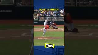 WHAT A THROWbaseball shortsfeed wow omg sports [upl. by Assenar]