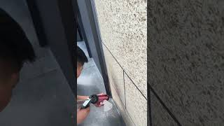 How To Caulk A Outdoor Window Frame Successfully Easily and Cleanly Every Time DIY [upl. by Nicoline]