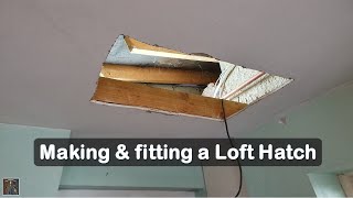 Finally fitting a custom Loft Hatch  Access Panel [upl. by Aimak]