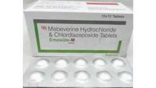 Emoxide M Tablets Mebeverine Hydrochloride amp Chlordiazepoxide Tablets [upl. by Itnaihc221]