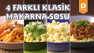 4 Farklı Makarna Sosu Tarifi  Onedio Yemek  Tek Malzeme Çok Tarif [upl. by Zenger]