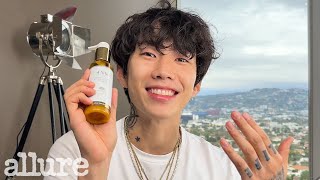 Jay Parks 10Minute Daily Skincare and Hair Routine  Allure [upl. by Nedyarb]