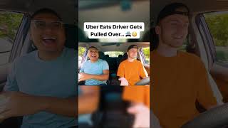 Uber Eats Driver Gets Pulled Over During Delivery 🚔😳 [upl. by Annoed]