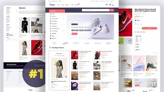 Ecommerce Website HTML CSS Javascript  Complete Responsive Multipage [upl. by Kevan]