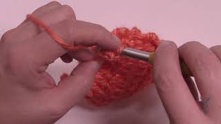 BEGINNER Crochet Half Double Crochet Back Post hdcbp [upl. by Yttik516]