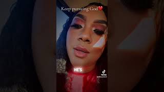 Keep Pursuing God❤️🙏🏽 christianyoutube encourager fypシ゚viral encouragement motivationalvideo [upl. by Akkinahs]