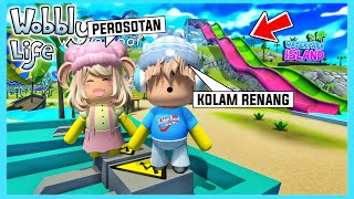 Pertama Kali Aku Dan Adiku Mandi Di Kolam Renang Terbesar Di Game Wobbly Life ft Shasyaalala [upl. by Amend894]