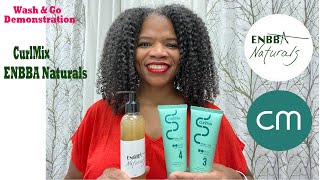 Wash and Go Demonstration  Curlmix and ENBBA Naturals [upl. by Olaf948]