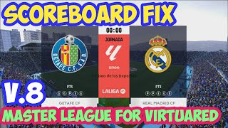 PES 2021 Scoreboard fix that fixes the ML crashing issue VirtuaRED Patch v8 [upl. by Alby]