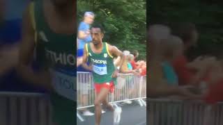 Tamirat Tola 🇪🇹 Olympic Gold for Ethiopia marathon paris [upl. by Esinaej424]