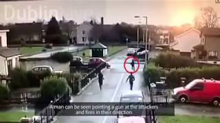 Gangland Feud Shooting At Dublin Housing Estate Caught On CCTV  Kontrol19 [upl. by Maggy541]