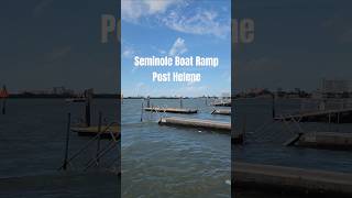 Seminole Boat Ramp is down after hurricanehelene clearwaterfl floridalife [upl. by Shyamal253]