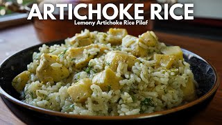 Turkish Artichoke Rice Pilaf  Enginarlı Pilav [upl. by Evers97]