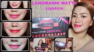 Langmanni Matte Lipstick Review [upl. by Elane]