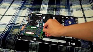 HP 2017 TPN Q173 15 bc213TX Pavilion Gaming Laptop unbox tear down RAM M2 SSD HDD upgrade repair fix [upl. by Aroved]