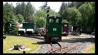 Waldbahn der Jenaer Eisenbahnfreunde in Lichtenhain [upl. by Hyams400]