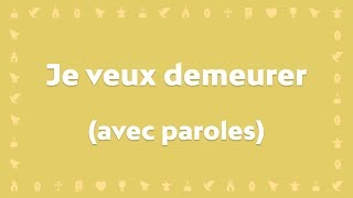 quotJe veux demeurer dans ta grâcequot par Corinne Lafitte  Avec paroles pour le Carême et Pâques [upl. by Eellah]