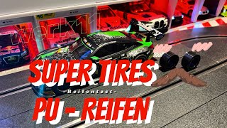 Flop oder Grip Carrera 124 Reifentest Supertires Silikonreifen oder PU Reifen Frankenslot Ortmann [upl. by Nobe]