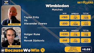 Wimbledon July 8 Predictions  Djokovic vs Rune Fritz vs Zverev Fils vs De Minaur [upl. by Ameluz]