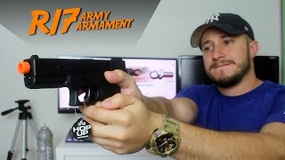 REVIEW  Glock G17 R17  Airsoft ARMY ARMAMENT GBB PTBR [upl. by Wendall912]