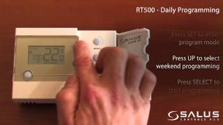 RT500 Programmable Room Thermostat operating instructions  Mr Central Heating [upl. by Aneekan531]