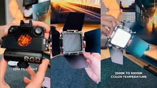 Mini Iluminador LED Zhiyun FIVERAY M20C RGB Pocket Vídeo Light BiColor 20W [upl. by Aylad]