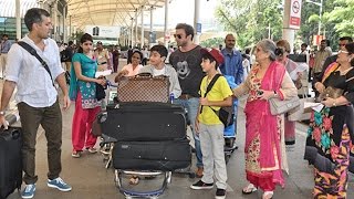 Salman Khan And Family Leaves For Arpita Khans Wedding [upl. by Anaerb]