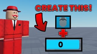 How To Make A Click Button WITH A GUI Click Counter [upl. by Elbert856]