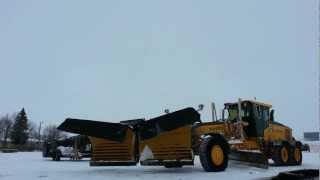 6 way snow plow for road grader [upl. by Emmons402]