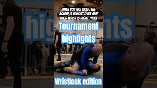 Tournament highlights Wristlock from mount gift wrap bjj shorts submission jiujitsu competition [upl. by Wrench914]