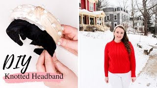 Easy DIY Knotted Headband No sew [upl. by Hcahsem]