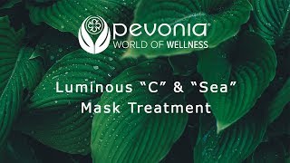 Pevonia Luminous C amp Sea Mask Treatment [upl. by Gaal]