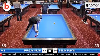 TURGAY ORAK vs SELİM TURAN  22BİLARDOMAX BALABANTHEORY HANDICAP 3 Cushion Billiards LEAGUE [upl. by Ielirol631]