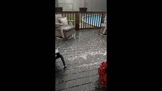 Hail falls in Cattaraugus County [upl. by Bronez217]