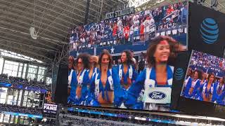 Dallas Cowboys Cheerleaders perform signature dance Thunderstruck pregame vs Chicago Bears [upl. by Yoreel]