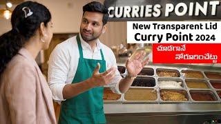 New Curry Point Transparent lid Portable stand or table topbowls size change conceptcurry counter [upl. by Noterb]