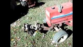 8163B gravely front drive kit lifting a C10A trans [upl. by Stralka]