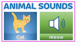 Animal Sounds for kids  Learn Animal name and sound for children [upl. by Moseley]