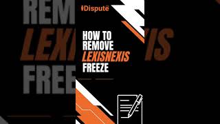 How to Remove My LexisNexis Freeze Via Mail  iDispute  Online Document Creator and Editor [upl. by Odnalo911]