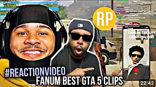 Fanum GTA 5 RP Funny Moments District10  Xcluted etc  Reaction Video [upl. by Row]