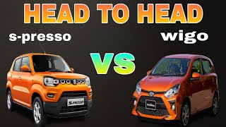 Suzuki spresso vs Toyota wigo comparison [upl. by Essyle]