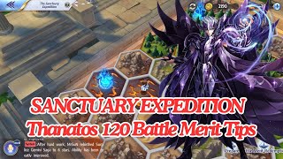 Saint Seiya Awakening KOTZ  Sanctuary Expedition  Thanatos 120 Battle Merit Tips [upl. by Mose]