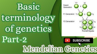 Basic terms used in GeneticsTerminology of Geneticsphenotypegenotype Mendelian genetics [upl. by Asilram798]