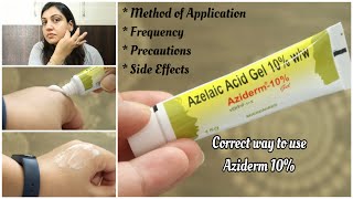 Aziderm 10 Review How to Use Aziderm 10 for Acne Scars amp Pigmentation Usage amp SideEffects [upl. by Cirenoj630]