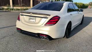 LOUD S63 AMG DOWNPIPES REVVING 🔥 🔥 [upl. by Hegarty358]