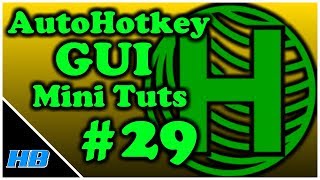 AHK GUI AutoHotkey Gui Mini Tut 29 Progress Bar [upl. by Eilsek]