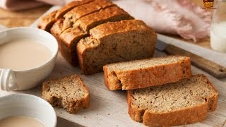 How to Make Low Fat Banana Bread Recipe Easily [upl. by Aisatana793]