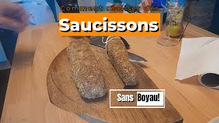 Tuto Saucissons sans boyau fait maison [upl. by Teirtza]