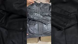 Custom made leather jacket fashion leatherclothing leathercraft style [upl. by Alber]