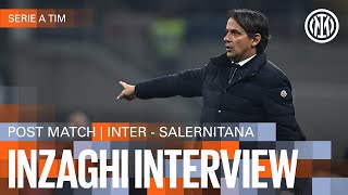 SIMONE INZAGHI INTERVIEW  INTER 40 SALERNITANA 🎙️⚫🔵 [upl. by Sisco]